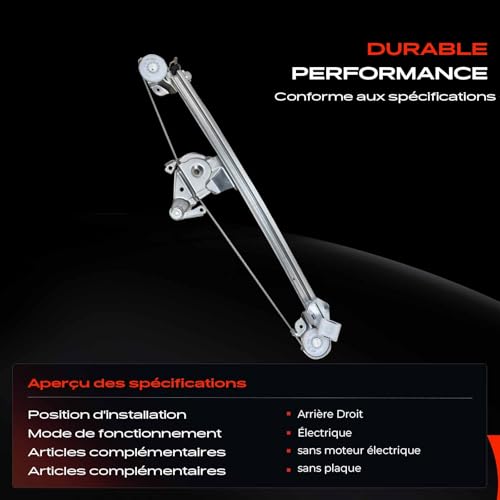 Lève-vitre arrière droite robuste Classe E W210 S210 - 4