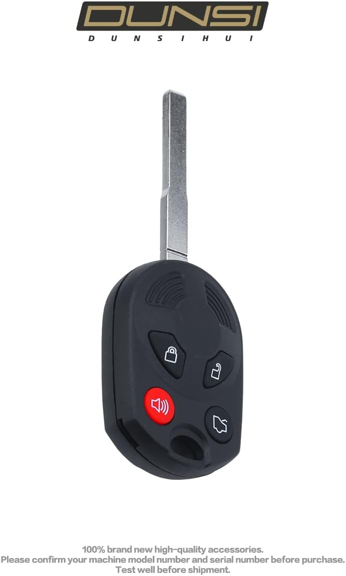 DUNSIHUI 2Pcs OUCD6000022 Car Key Fob Keyless Control Entry Remote 4 Button Vehicles Replacement Compatible with CMax Escape Focus Transit Connect