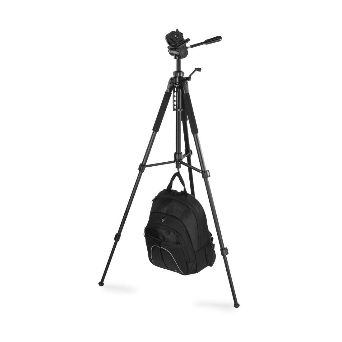 Hama Statyw do kamery Action 153 3D (lekki statyw fotograficzny z uchwytem na telefon komórkowy, tripod o wysokości 60-153 cm, trójnożny statyw z głowicą 3-drożną, statyw do lustrzanki, pasuje do