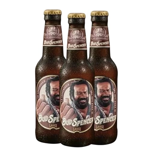 Bud Spencer Lager Bier 4 8% Vol. 0 33 l 3 Flaschen inkl. Bierdeckel Haus der Biere Berlin