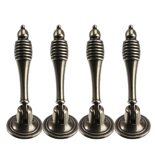 GLEAVI Juego de 4 Tiradores Vintage para Armarios Manijas de Aleación de Zinc Duraderas de 68 MM Pomos Antideslizantes y Resistentes para Puertas y Muebles Decoración Multiusos para