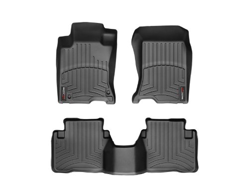 WeatherTech Custom Fit FloorLiner for Honda Crosstour 4WD - 1st & 2nd Row (Black)