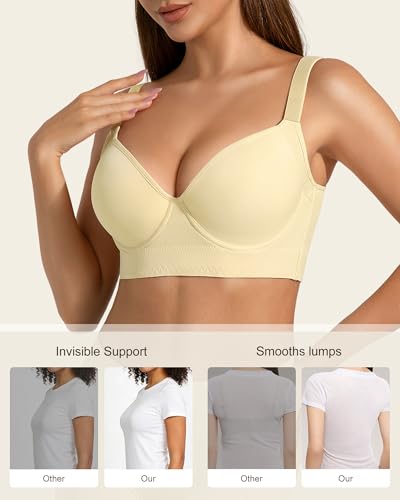 Brasier cómodo QDN de cobertura completa ideal para camisetas ajustadas 4