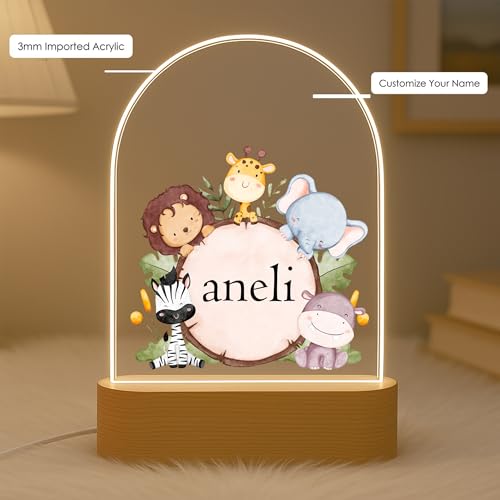 Image of Acrylic Customized Name LED Lamp Personalized Night Light with Name Custom Gift for Anniversary Home Decor for Men Birthday Gift Kids Friend Return Gift Kids Birthday (Design 5)