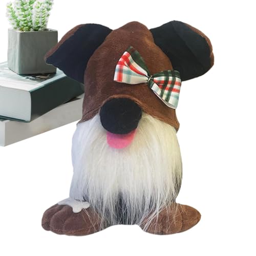 Weihnachtswichtel, Welpenpuppe, skandinavische Figur – Hunde- , Sammelfiguren, Haustierspielzeug, Cartoon-Puppe, schwedische Tomte, Weihnachtsdekoration