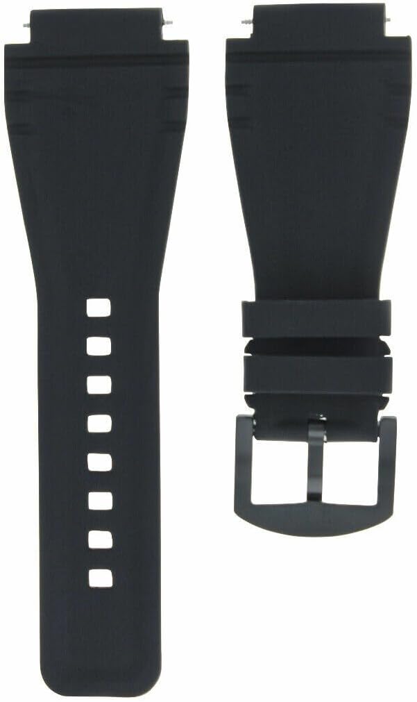 Ewatchparts 24mm Rubber Diver Watch Band Strap Compatible With Bell Ross BR01-BR03 With Pvd Buckle