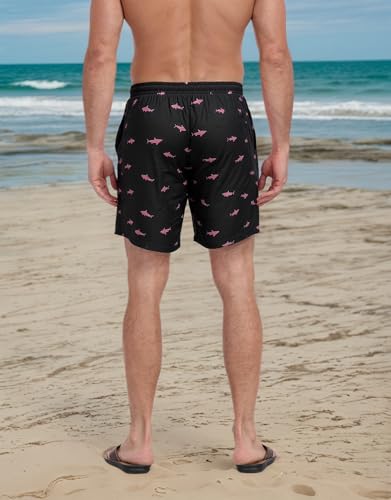 Mens Swim Trunks with Liner Summer Board Shorts Quick Dry Swimwear Beach Vacation Bathing Suit3