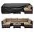 WLEAFJ Patio Furniture Covers Rectangle, Outdoor Table Covers Waterproof, Heavy Duty Outdoor Furniture Cover, Patio Sectional Set Cover 90" L x 64" W x 28" H, Black