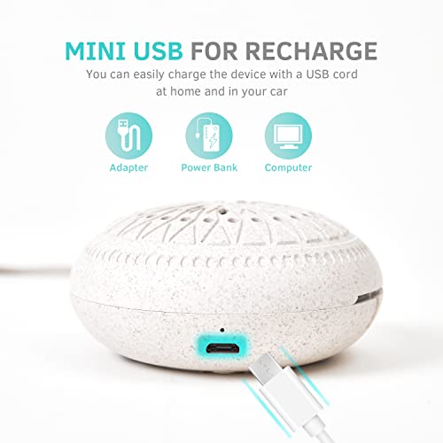 Aroma Promise Portable Mini Diffuser For Essential Oils – Wireless, Small Travel Sized, Quiet, Waterless Portable Camping Family Birthday Gift With 5 Pads #TOP2