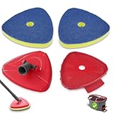 2 piezas de repuesto para fregona Vileda Turbo Spin Mop, cabezales de repuesto con 2 cepillos de esponja de limpieza, 1 base y 1 adaptador, baño, cocina, vidrio y varios suelos duros