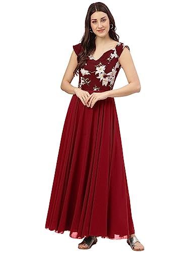 Image of Women's Black Floral Print Dress