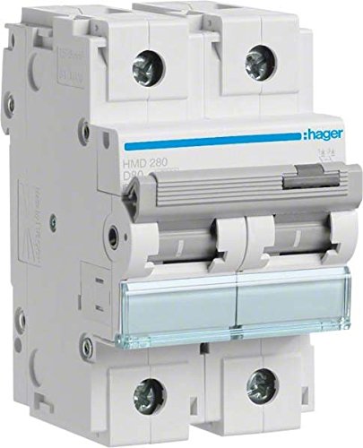 Hager Disjoncteur Hmd 2P, 80A, Pouvoir De Coupure 15 Ka-image