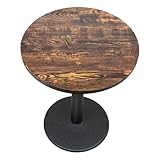Bistrotisch, Café, Bar, Esszimmer, Abendessen, Restaurant, Haus, Innenbereich, Pubtisch, aus Metall, Stehtisch, für 4 Personen, 70 x 70 x 72 cm (C)