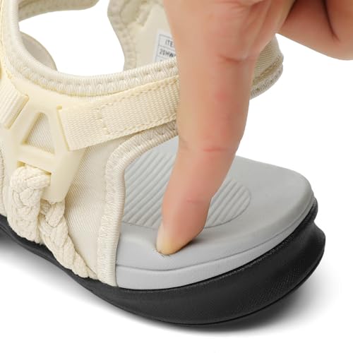Image of UBFEN Womens Hiking Sandals Outdoor Comfortable Sport | Lightweight, Water Sandals, Adjustable Straps, Arch Support, Ideal for All-Day Wear, Beach, Vacation, Camping, Walking