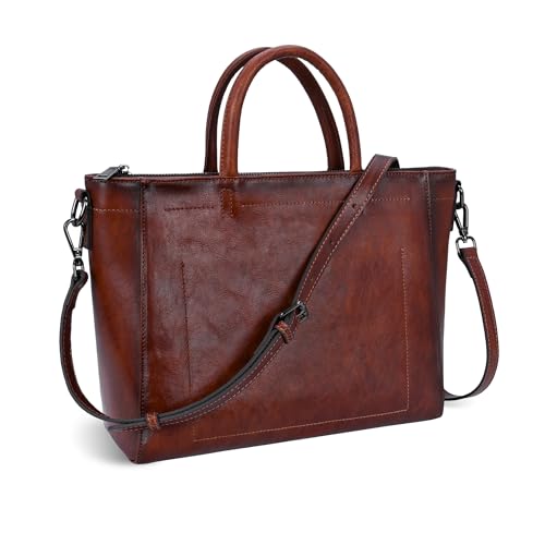 Image of Iswee Genuine Leather Purses for Women Shoulder Handbags Designer Hobo Crossbody Purse Top Handle Purse