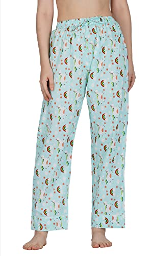Image of Safeera Cotton Floral Printed 2 Piece Night Suit Top & Pajama Set for Women & Girls