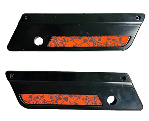 Premium Aftermarket Skulls Saddlebag Inserts en pares para Harley Davidson Touring Models fabricados en USA miniatura 2