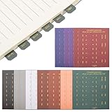 DOPENSPI 20 Blatt Monatsplaner Register, Selbstklebende Planer Monatsregisterkarten, Bunte Monats Register, Monatstrenner Aufkleber für Planer, Büro, Studium, Organisation(Set B)