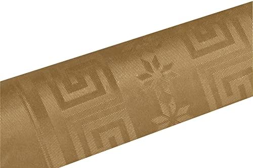 Pro Nappe R482534I Profesjonalny obrus ze wzorem papieru damaszkowego w rolce 25m długości x 1,20m szerokości jednorazowy, uniwersalny szykowny i klasyczny nakrycie stołu 1 sztuka kolor czarny
