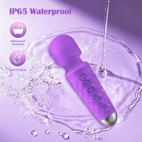 Image of Body Back Relaxation Massager Multi-Modes for Muscle Relaxation, Purple | LUMIO Body Back Relaxation Massager - Mini - Travel - 8 Speeds 20 Modes for Body Muscle Relaxation, Purple