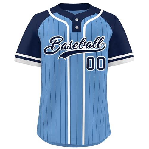 Custom Stripe Baseball Jersey Personalized Baseball Shirt Stitched/Printed Sport Uniform for Men Women Boy