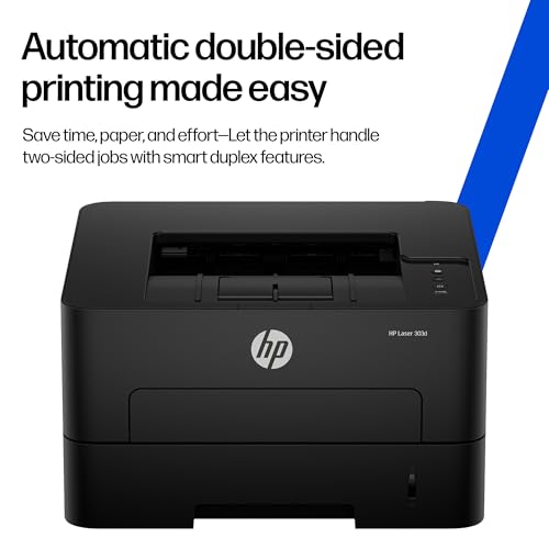 HP 303d Auto Duplex Laser Printer (New Launch), 30 PPM, 256 MB Memory, USB 2.0, Black view 2