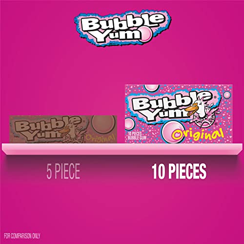 BUBBLE YUM Bubble Gum (Original, 10-Piece Packages, Pack of 24) by Bubble Yum