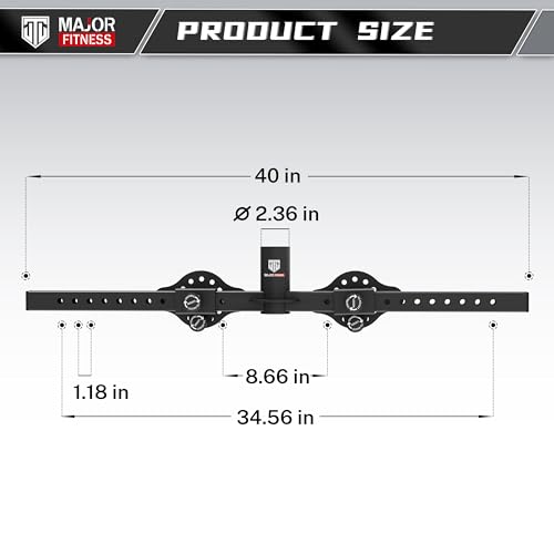 MAJOR FITNESS Power Rack Multifunctional Handle BAR Power Cage Fitness Equipment Accessories for Home Gym - Thumbnail 2