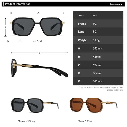 Lunettes de soleil rétro à rivets et verres dégradés mode unisexe - 6