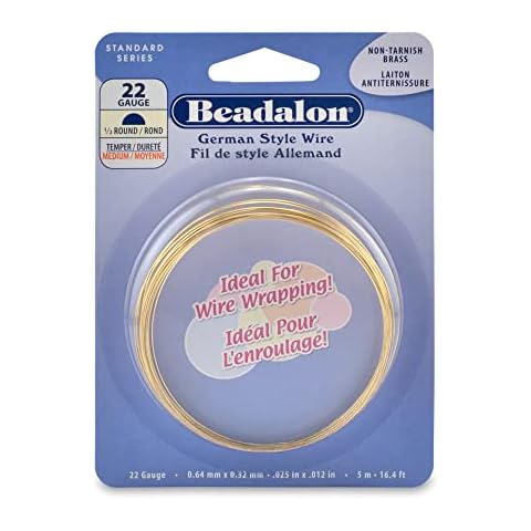Beadalon German Style Wire, Gold, 22 Gauge Cover