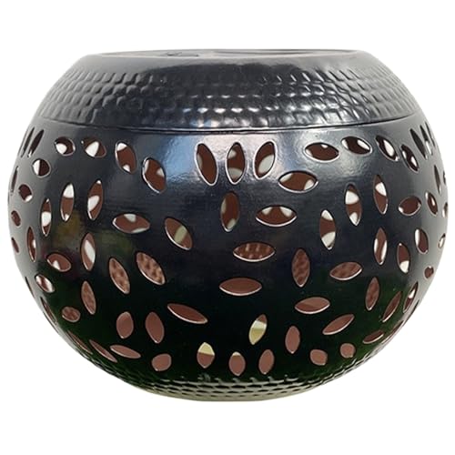Luci solari Frompilare la Ciotola del Fuoco Solare, Lanterna Solare Ambientale 5.9x4.1in lampade da Tavolo Solare a LED Decorative per Giardino del Patio Esterno, Ciotola del Fuoco Solare simulato