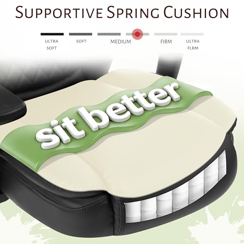 Image of Drafting Chair,Executive Tall Office Chair Flip-up Armrests for Counter Height Desk Drawing Use,High Task Chair with Adjustable Foot Ring & Inflatable Lumbar Support, Swivel Computer Stool,PU Black