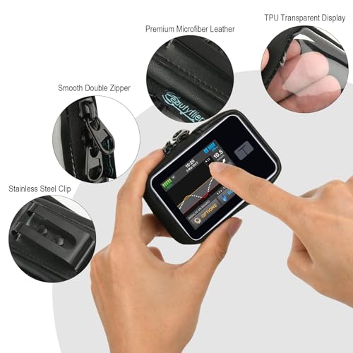 Beautyflier Tandem T:Slim X2 Pump Case, Insulin Pump Holder Cover, Compatible with T:Slim/T:Slim G4, Insulin Pump Storage Bag with Belt Clip, Not Easy Fall & Break Pump Accessories (Case Only)