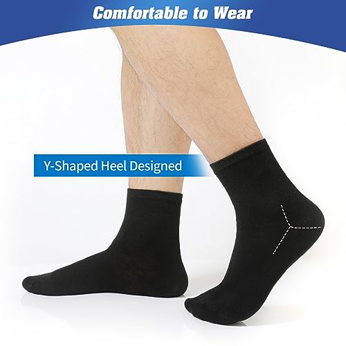 150 Pairs Mens Quarter Socks Athletic Moisture Wicking Casual Sports Socks Bulk Pack for Homeless Unisex Men Women2
