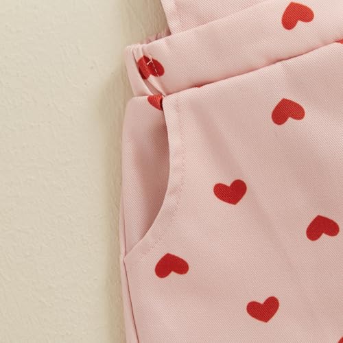 Image of Ayalinggo Toddler Baby Girl Sunflower Print Overalls Shorts with Pocket Suspender Trousers Cute Summer Clothing Outfit
