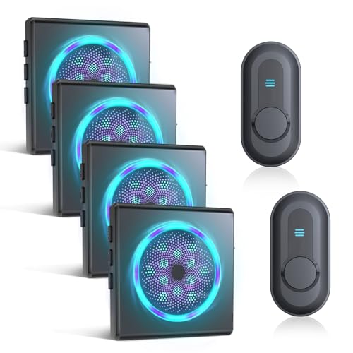 CallToU Hearing Impaired Wireless Doorbell with Strobe Light