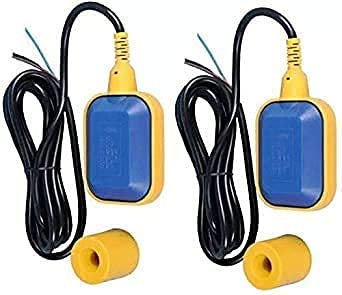 AMPEREUS® Automatic Water Level Controller with Float Switch for Water Tank | Fully Automatic Motor On/Off System | Auto Cut Off Sensor Control with 3 Meter Wire (Pack of 2)
