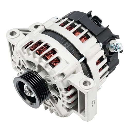Image of KAX Alternator Compatible with 2012-2017 Verano, 2012-2015 Chevy Captiva Sport, 2011 LaCrosse,High Output Alternators Automotive Replacement for 11652N 12V 130Amp CW 5-Groove Pulley