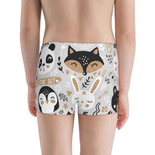 Boys' Cotton Boxer Brief Soft Underwear-Funny Animals Series3