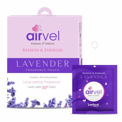 Image of Airvel Lavender Fragrance Air Room Freshener Pocket Gel 4Pcs x 10g | Non-Toxic, Safe | Long-Lasting Freshness | Up to 30 Days