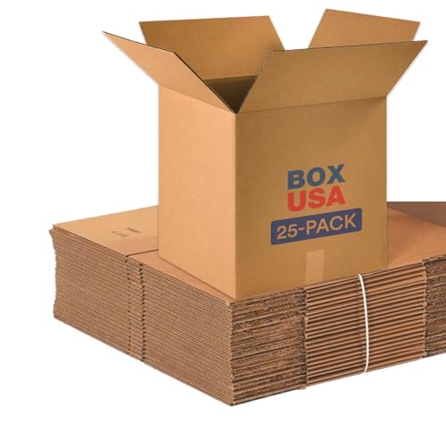 BOX USA 16 x 16 x 16 Corrugated Cardboard Boxes, Medium 16"L x 16"W x 16"H, Pack of 25 | Shipping, Packaging, Moving, Storage Box for Home or Business, Strong Wholesale Bulk Boxes image 3