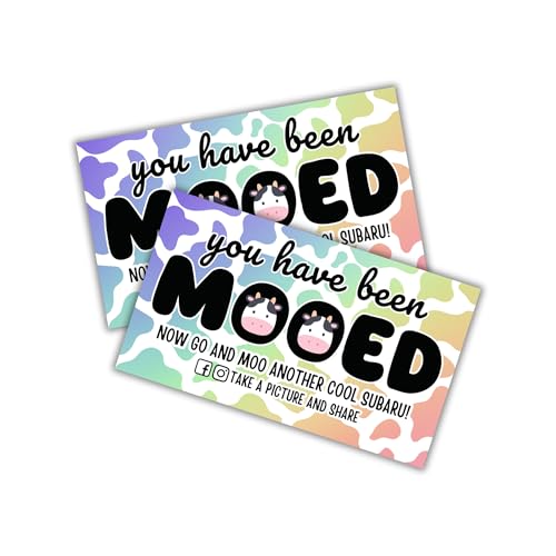 Cartes arc-en-ciel 5,1x8,9cm pour canard de voiture Sub Aru Moobaru