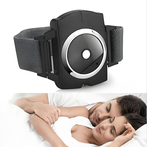 Sleep Wearing Watch Anti Snoring Wristband Device with Bionic Detection Technology Effective Snoring Solution & Improving Nighttime Sleeping Adjustable Intensity for Men and Women