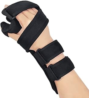 OSK Soft Functional Resting Hand Splint for Flexion Contractures - Stroke Hand Brace- Corrective, Supportive Brace for Correction, Comfort & Pain Relief (Small, Right)
