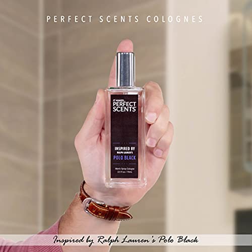 Image of Perfect Scents Fragrances, Inspired by Ralp.h La.uren's Pol.o Black, Men's Eau de Toilette, CLEAN, Vegan, Paraben-Free, Never Tested on Animals, Spray Cologne, 2.5 Fluid Ounces