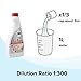 Official Roborock Multi-Surface Floor Solution, Dilution Ratio 1:300, Compatible with Ultra, All Roborock Robot Vacuums with Mopping and Vacuum Mop, 16.2 oz, Concentrate
