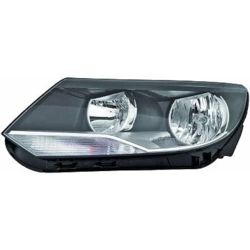 Phare gauche Tiguan 2012 feu halogène H7 H15 bloc optique avant