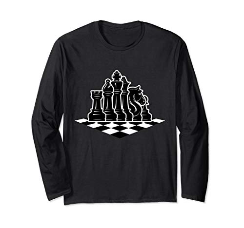 Vintage Chess for Chess Players Long Sleeve T-Shirt, Black