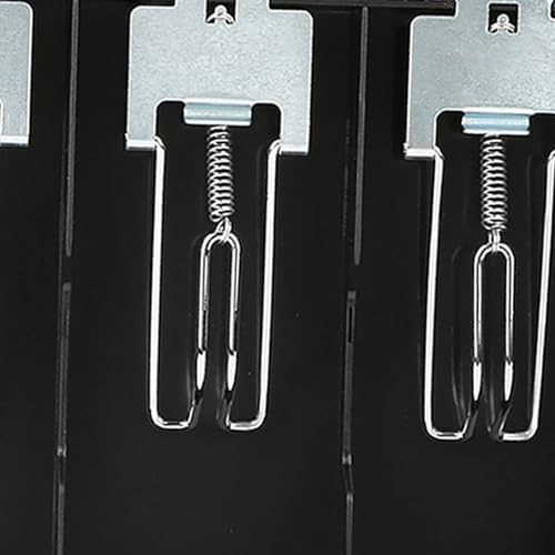Kassenschublade Register Einsteckfach Ersatzkassierer mit Metallclip 4 Banknoten 3 Münzen für Petty Cash Money Storage Box(01)
