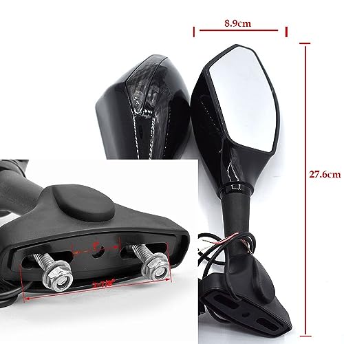 Rétroviseur clignotant Yamaha FZ1 FZ6 R1 R6 pour remplacer vos miroirs cassés